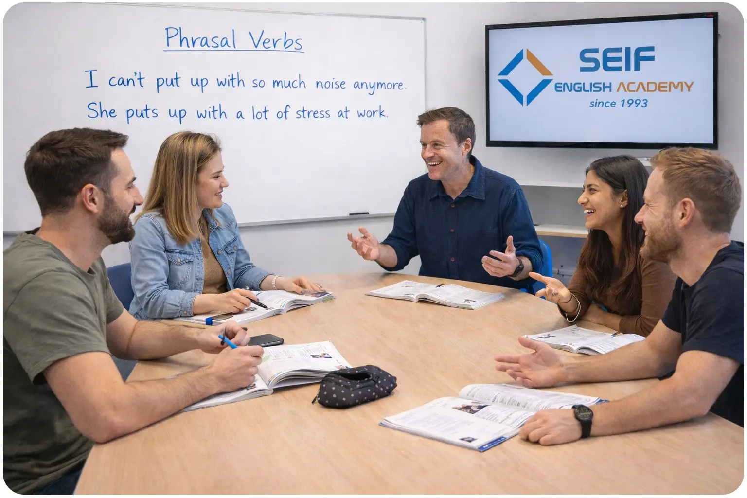 Clase de inglés en Seif English Academy